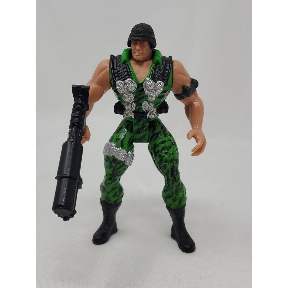 Vintage 1996 GI Joe Extreme Sgt. Savage Action Figure W/ Gun Hasbro Collectible